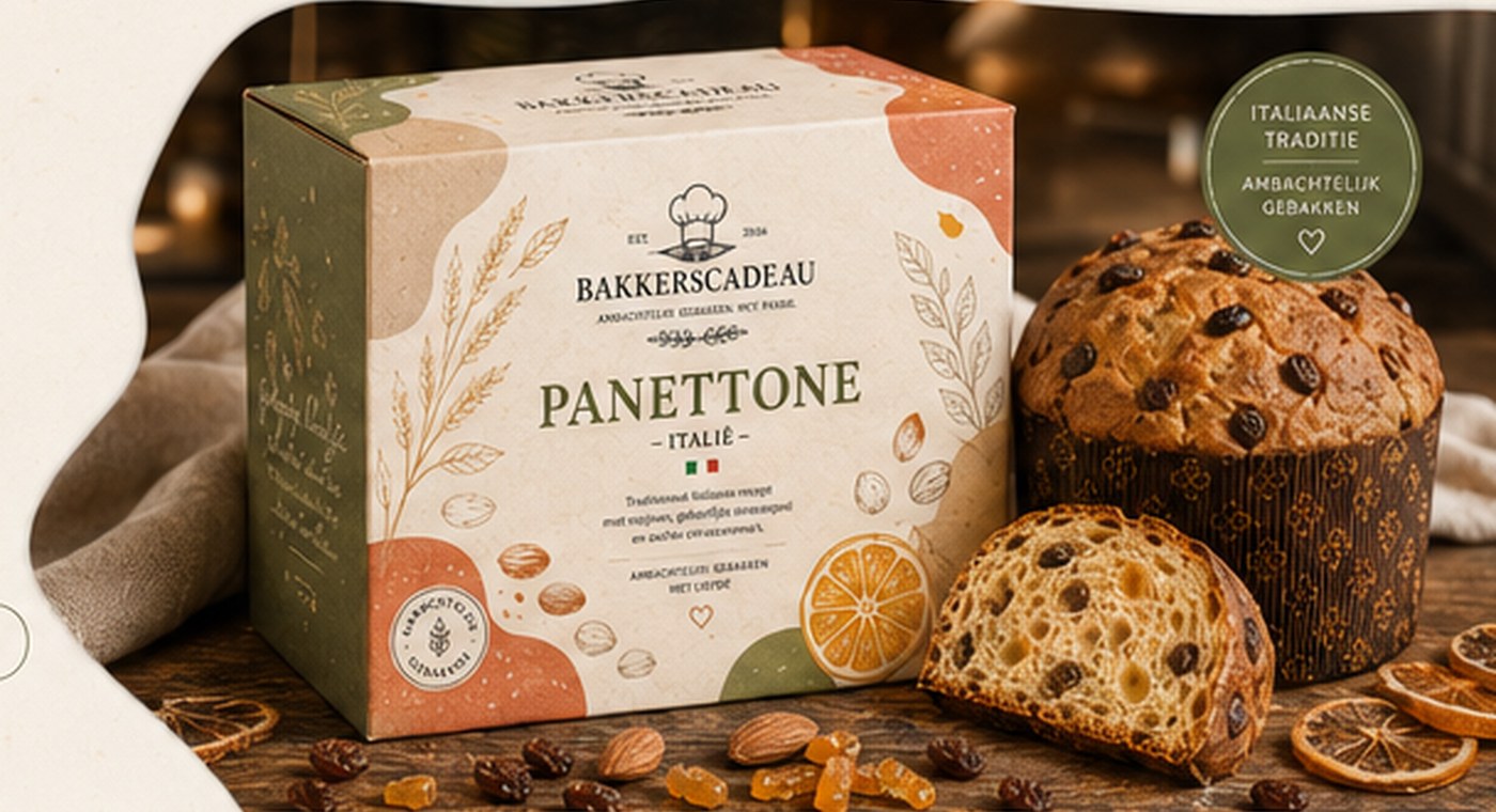 Panettone in Bakkerscadeau verpakking